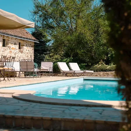 Le Patis Et Sa Piscine Villa Sargé Les Le Mans